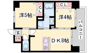 エステムプラザ神戸大開通ルミナスの物件間取画像